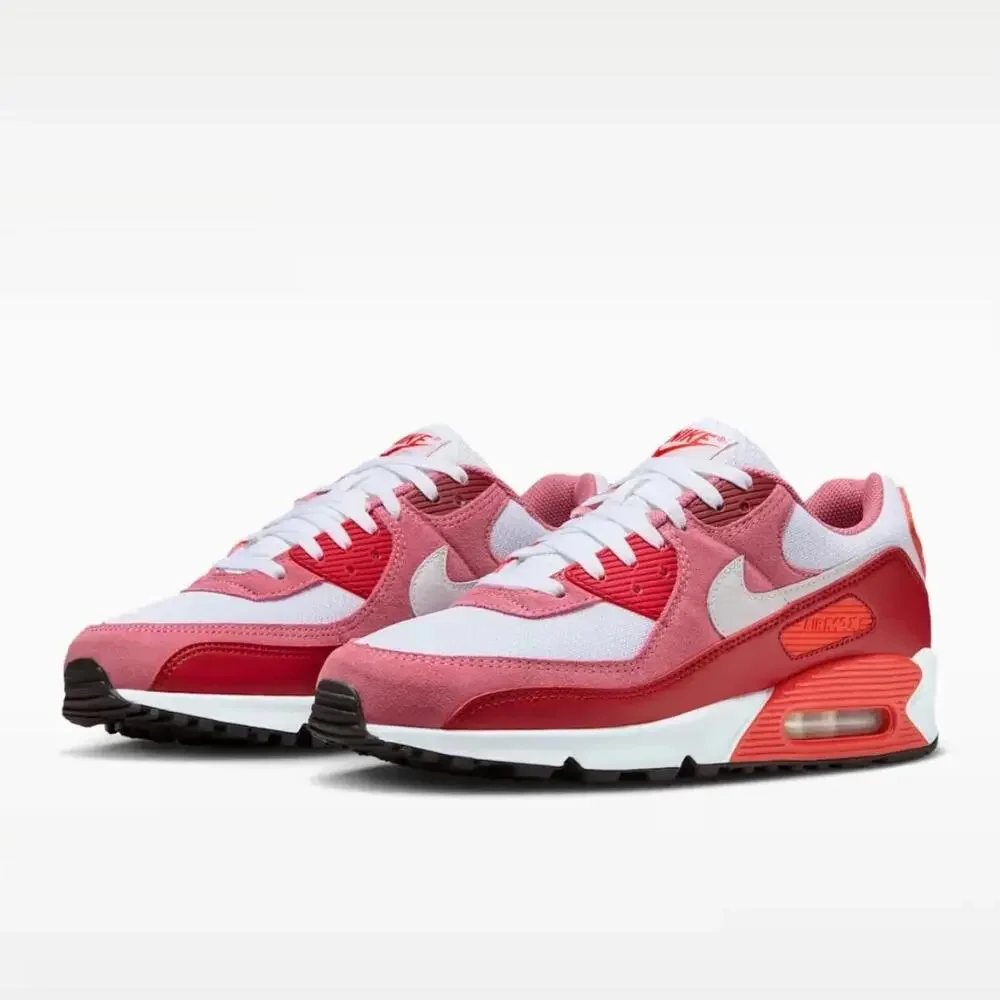 Nike Air Max 90 DM0029-600 Sneakers Mens 8.5 Peony White Lifestyle Shoes LIQ1174 - Picture 12 of 12